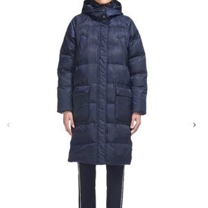 Whistles Navy Ash Padded longline Jacket